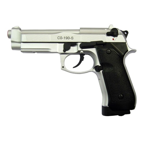 HFC BLOWBACK CO2 PISTOL HALF METAL SILVER (CO 190S)