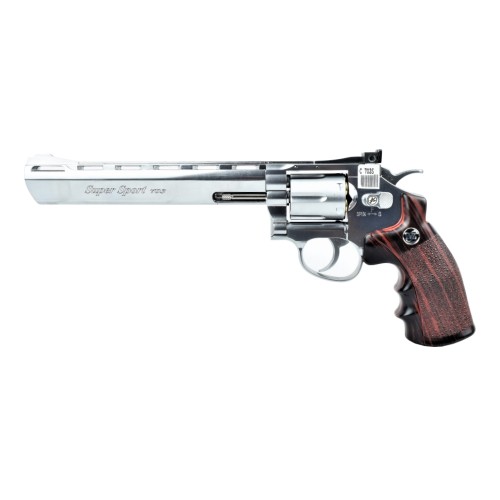 WIN GUN REVOLVER CO2 8" SILVER (C 703S)