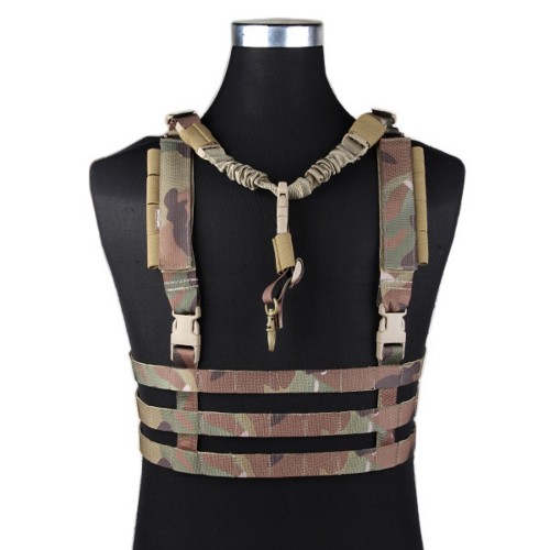 EMERSONGEAR TATTICO MOLLE SYSTEM LOW PROFILE CHEST RIG MULTICAM (EM7452)