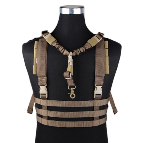 EMERSONGEAR MOLLE SYSTEM LOW PROFILE CHEST RIG COYOTE BROWN (EM7452D)