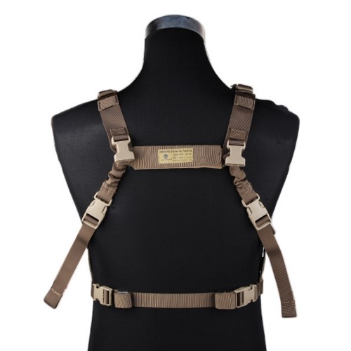 EMERSONGEAR TATTICO MOLLE SYSTEM LOW PROFILE CHEST RIG COYOTE BROWN (EM7452D)