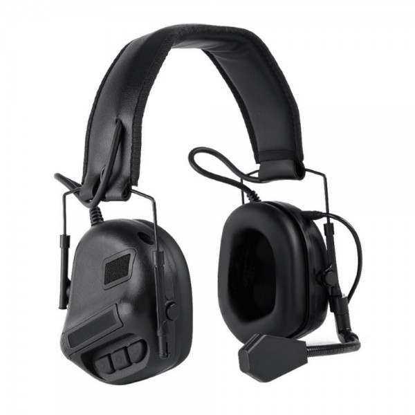 WOSPORT SET CUFFIE CON MICROFONO NERO (WO-HD08B)