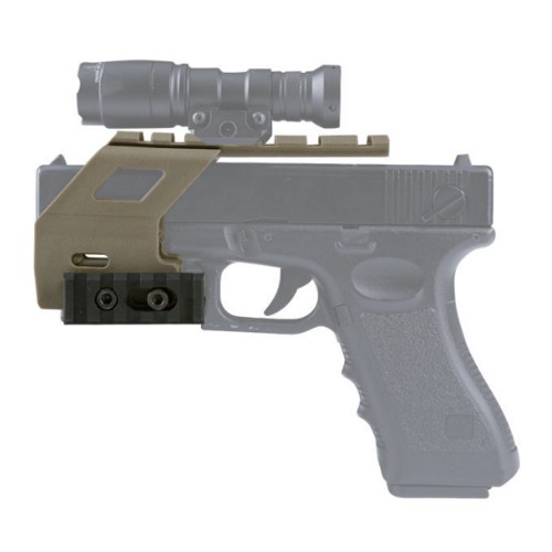 WOSPORT RAIL BASE SYSTEM FOR GLOCK SERIES PISTOLS TAN (WO-GB49T)