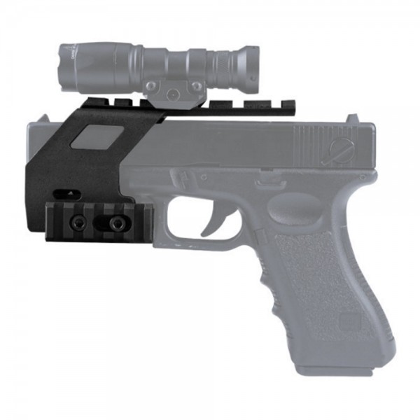 WOSPORT RAIL BASE SYSTEM PER PISTOLE SERIE GLOCK BLACK (WO-GB49B)