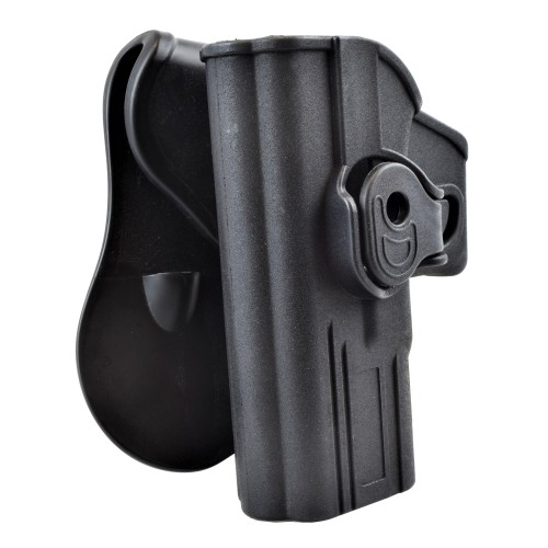 WOSPORT FONDINA RIGIDA ESTRAZIONE RAPIDA PER MANCINI SERIE GLOCK NERA (WO-GB42LB)