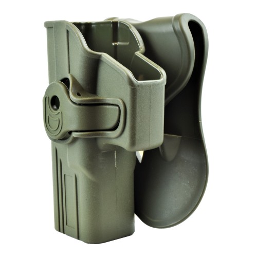 WOSPORT FONDINA RIGIDA ESTRAZIONE RAPIDA PER MANCINI SERIE GLOCK OLIVE DRAB (WO-GB42LV)