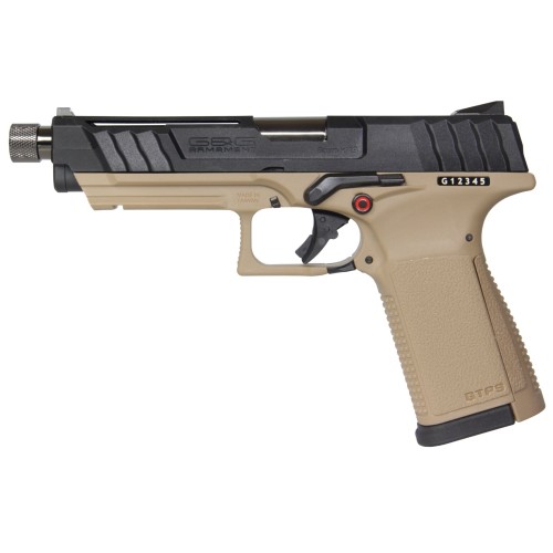 G&G GAS PISTOL GTP9 BLACK/DESERT TAN (GG-GTP9BT)