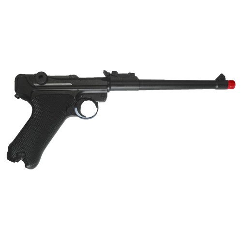 WE PISTOLA A GAS P08 NERA CANNA 8" (W-P08L)