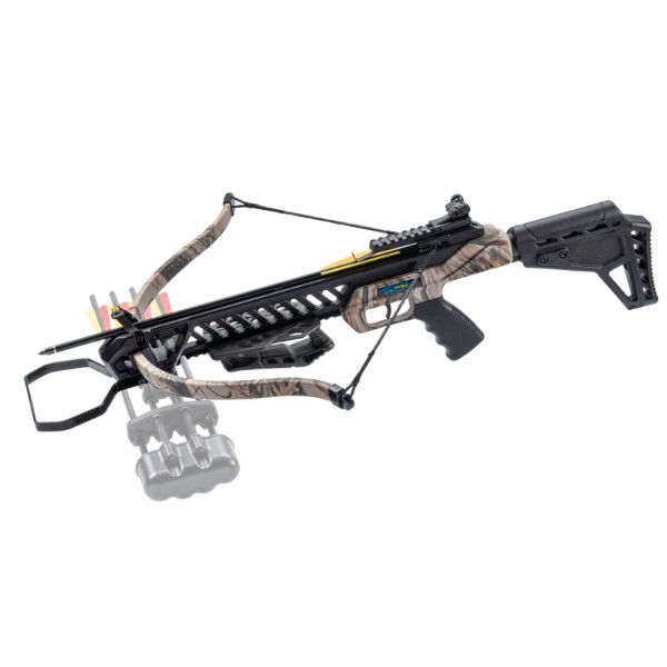 MAN KUNG RECURVE CROSSBOW HOUND 175 LBS GOD CAMO (MK-XB27GC)