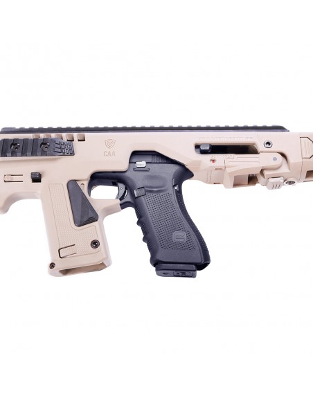CAA MICRO RONI KIT CONVERSIONE CARABINA PER SERIE GLOCK 17-19-22 DARK ...