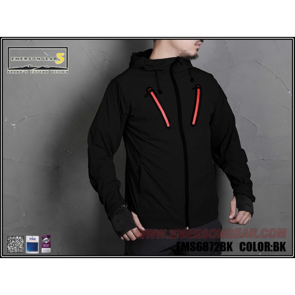 EMERSONGEARS GIACCA HATTORI SKIN WINDBREAKER NERO TAGLIA L (EMS6872BK-L)