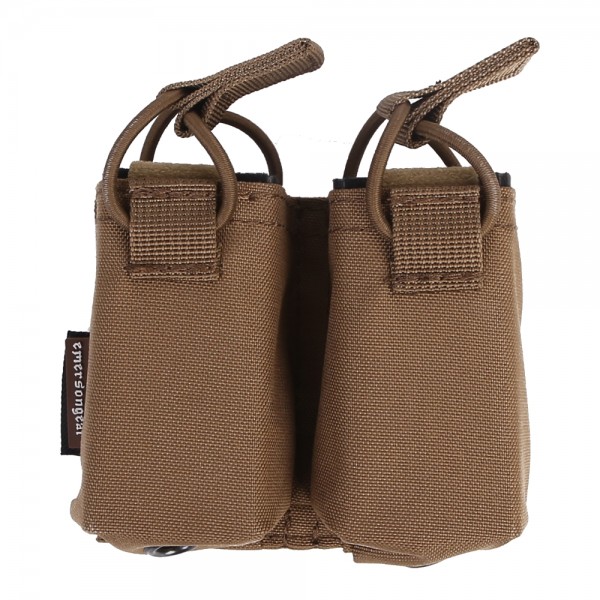 EMERSONGEAR DOUBLE PISTOL MAGAZINE POUCH COYOTE BROWN (EM6374-CB)