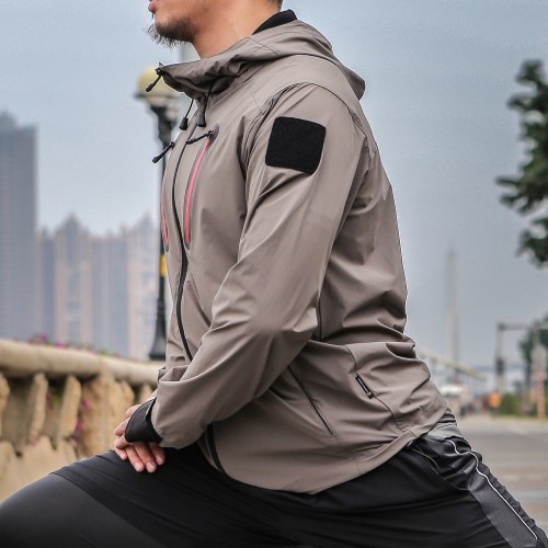 EMERSONGEARS HATTORI SKIN WINDBREAKER GRAY LARGE SIZE (EMS6872G-L)