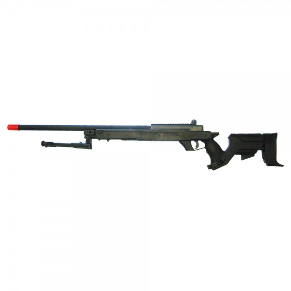 WELL SNIPER BOLT ACTION RIFLE WITH BIPOD BLACK (MB04BB)