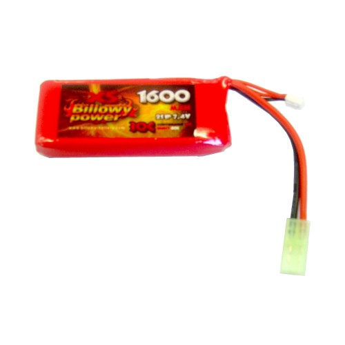 BILLOWY POWER LI-PO BATTERY 7.4V X 1600MAH 30C (BL-7.4X1600)