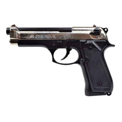 BRUNI TOP FIRING BLANK PISTOL 92 CALIBER 9MM BICOLOR (BR-1305BN)