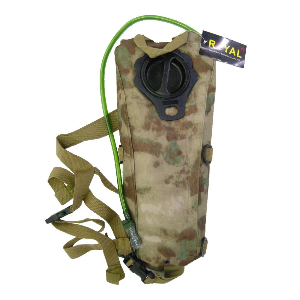 ROYAL BACKPACK WITH 2,5 LITERS HYDRATATION BAG A-TACS GREEN (RP-6407AV)