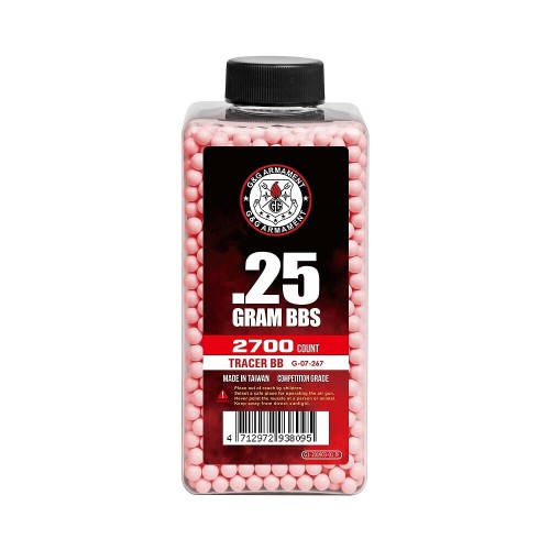 G&G TRACER BB 0.25G 2700 BB BOTTLE RED (G07267)