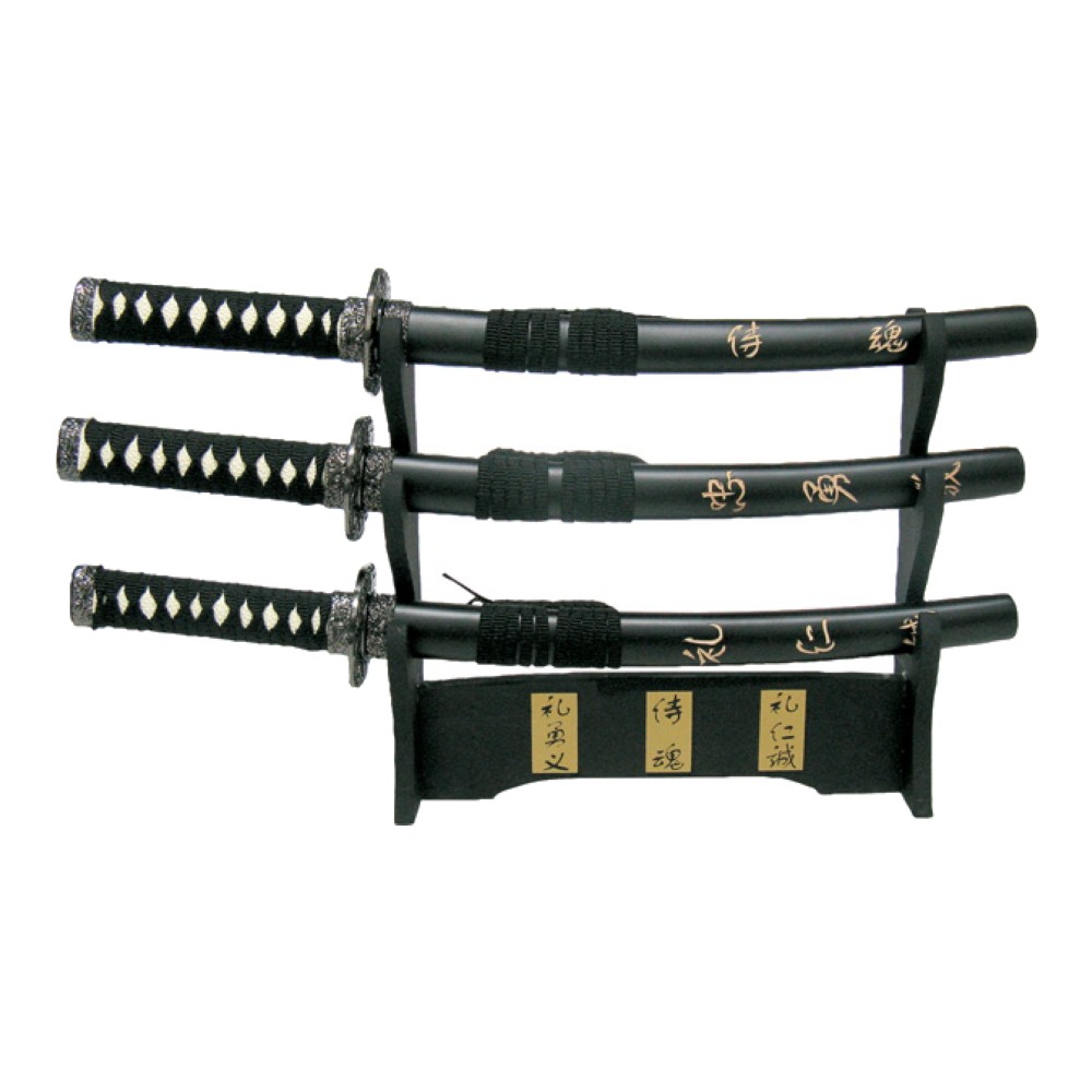 ORNAMENTAL SET 3 TANTO WITH TABLE STAND (ZS320)