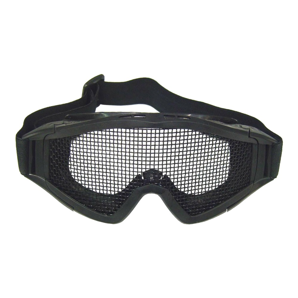 WOSPORT MASCHERA CON RETE METALLICA NERA (6060B)