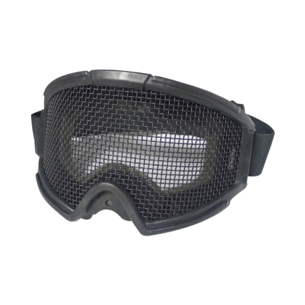 WOSPORT MASCHERA CON RETE METALLICA NERA (6058B)