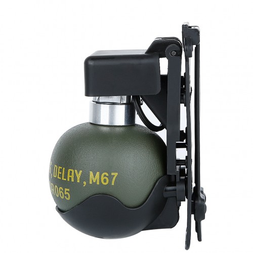 WOSPORT DUMMY M67 GRENADE SET WITH MOLLE MOUNT BLACK (WO-EX06B)