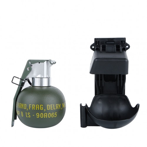 WOSPORT DUMMY M67 GRENADE SET WITH MOLLE MOUNT BLACK (WO-EX06B)