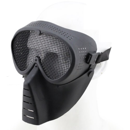WOSPORT SMALL FLY MASK WITH STEEL MESH BLACK (KR014B)