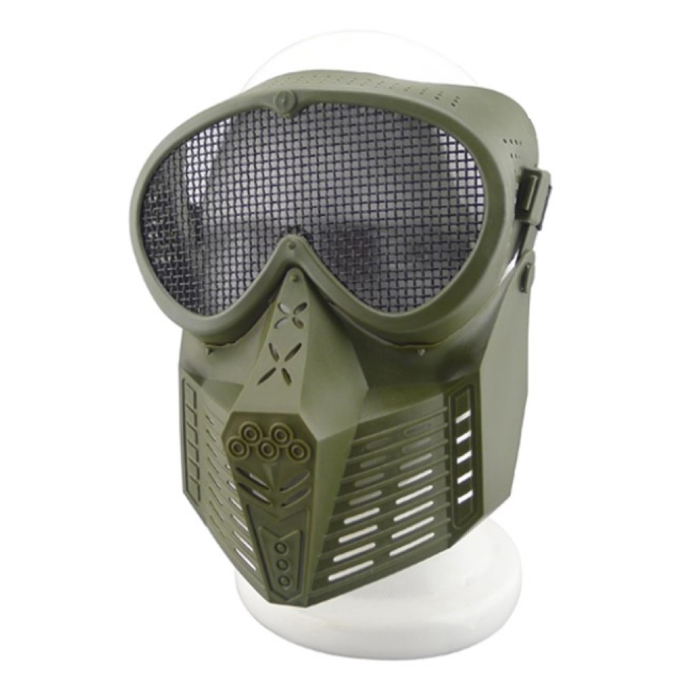 MASCHERA SMALL FLY UPGRADE CON RETE METALLICA OLIVE DRAB (KR010V)