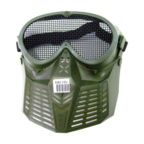 MASCHERA SMALL FLY UPGRADE CON RETE METALLICA OLIVE DRAB (KR010V)