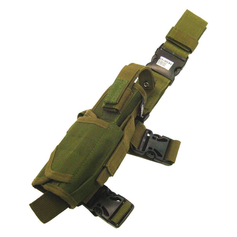 TACTICAL LEG HOLSTER OLIVE DRAB (EX-H14V) TACTICAL LEG HOLSTER OLIVE DRAB (EX-H14V)