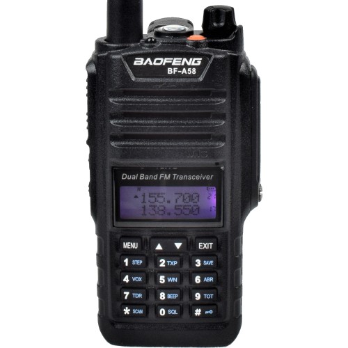 BAOFENG DUAL BAND VHF/UHF FM RADIO WATERPROOF AND DUSTPROOF (BF-A58)