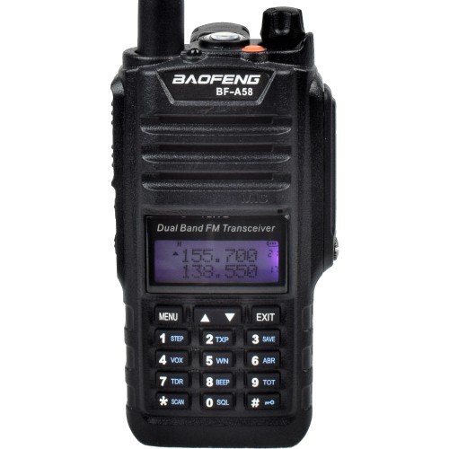 BAOFENG RICETRASMITTENTE DUAL BAND VHF/UHF FM WATERPROOF E DUSTPROOF (BF-A58)