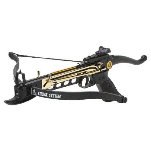 RECURVE CROSSBOW PISTOL COBRA SELF COCKING 80 LBS BLACK (CR039B)