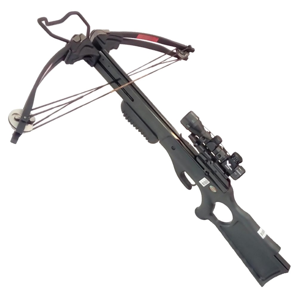 COMPOUND CROSSBOW 185 LBS W/SCOPE BLACK (CR 011B) COMPOUND CROSSBOW 185 LBS W/SCOPE BLACK (CR 011B)