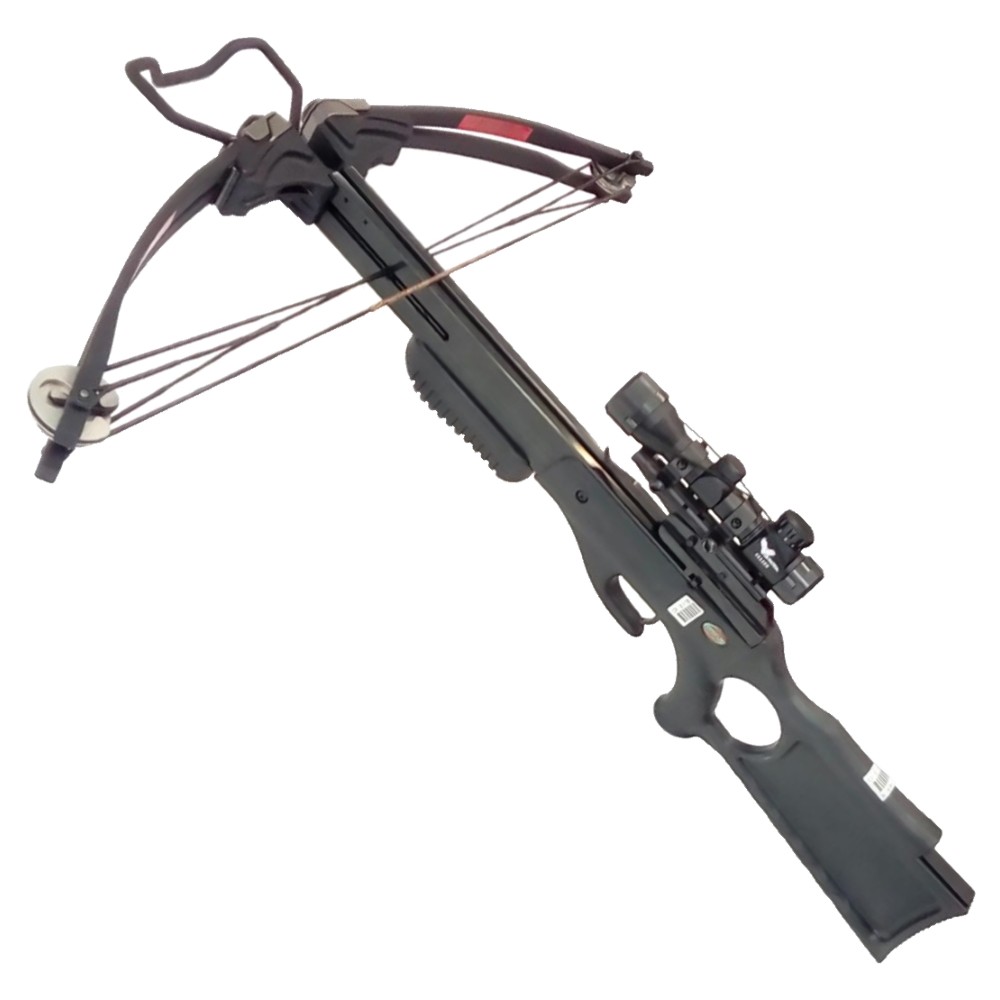 COMPOUND CROSSBOW 185 LBS W/SCOPE BLACK (CR 011B)