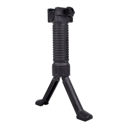 BIG DRAGON VERTICAL FOREGRIP WITH BIPOD BLACK (BD-0121)