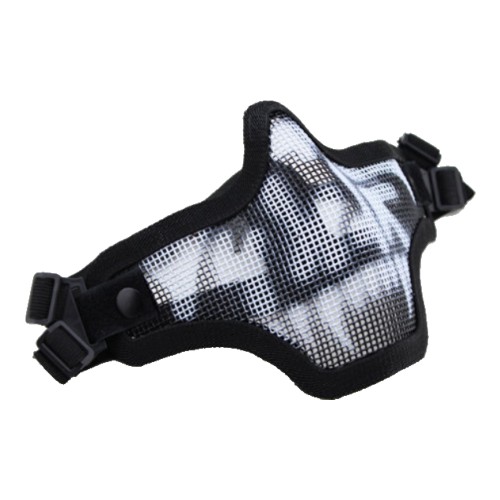 WOSPORT STEEL MESH MASK BLACK/SKULL (KR001BN)