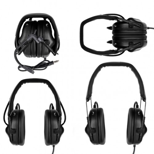 WOSPORT COMMUNICATION HEADSET WITH SOUND PICKUP AND NOISE REDUCTION BLACK (WO-HD09B)