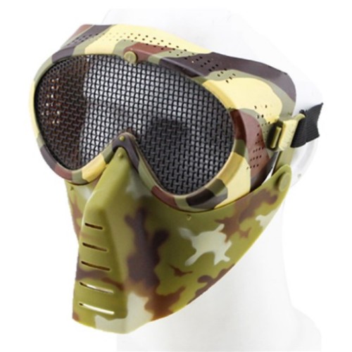 WOSPORT SMALL FLY MASK WITH STEEL MESH ITALIAN CAMO (KR014TC)