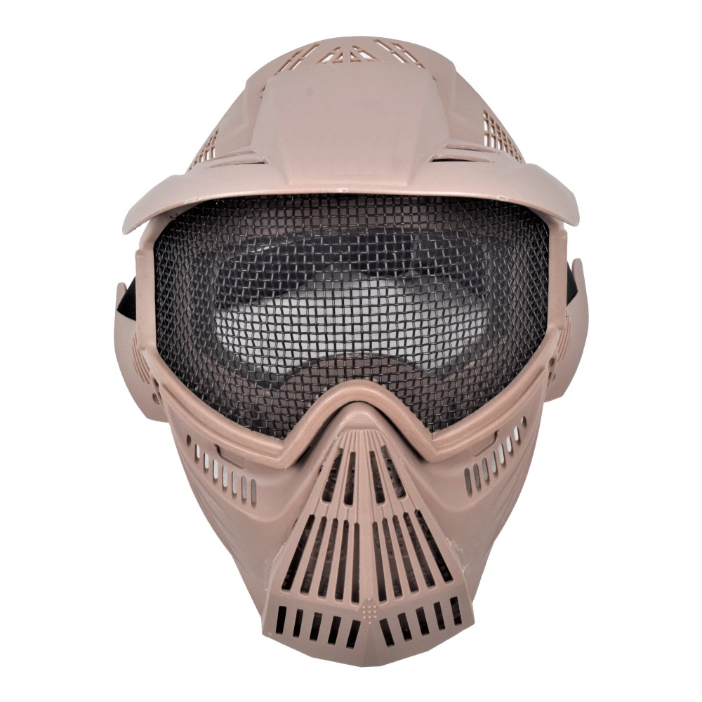 WOSPORT MASK WITH STEEL MESH TAN (C007T)