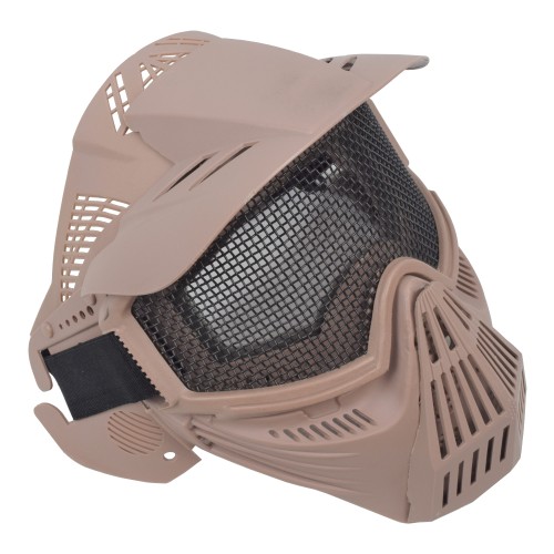 WOSPORT MASK WITH STEEL MESH TAN (C007T)