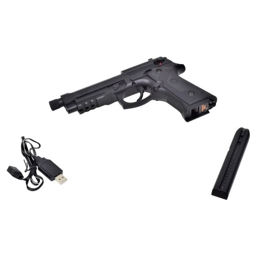 CYMA ELECTRIC PISTOL CM132 MOSFET AND LI-PO VERSION BLACK (CM132UP)