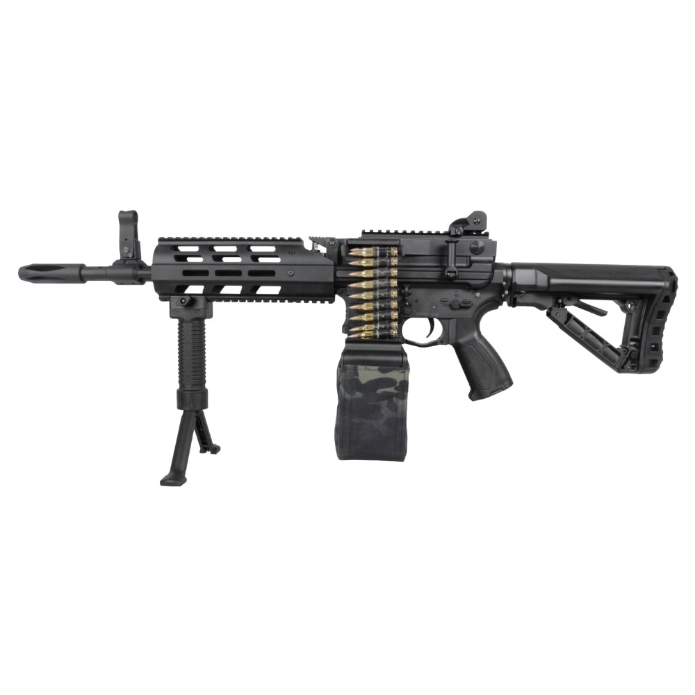 G&G ELECTRIC RIFLE CM16 LMG STEALTH (GG-CM16LMGS)