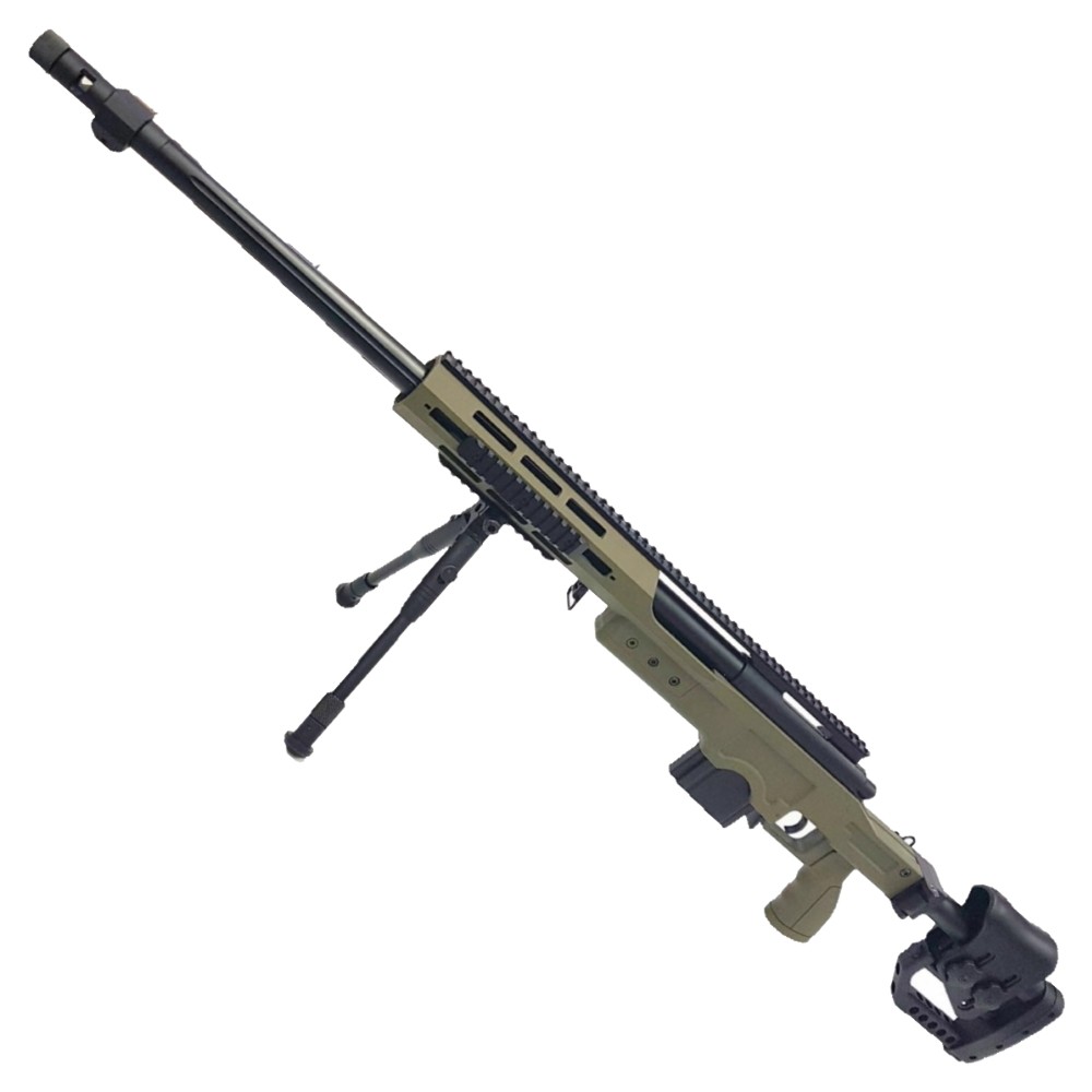 WELL SNIPER BOLT ACTION RIFLE WITH BIPOD OLIVE DRAB (MB4411V)