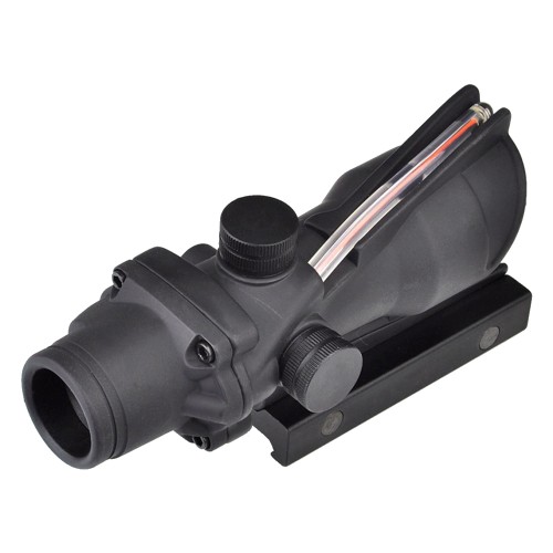 AIM-O ACOG FIBER OPTIC RED DOT BLACK (AO1001-B)