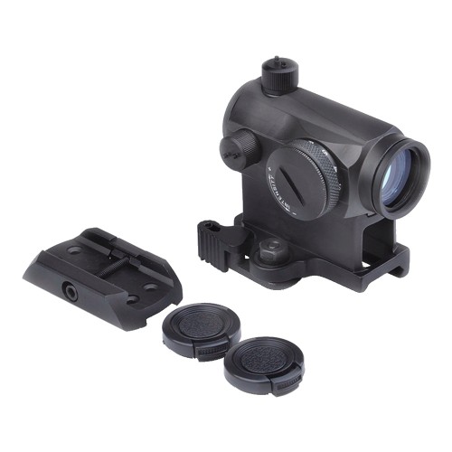 AIM-O RED DOT WITH DOUBLE MOUNT BLACK (AO5029-B)