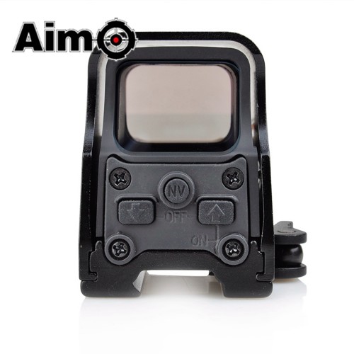 AIM-O COMPACT RED DOT REAR CONTROLS BLACK (AO5062-B)