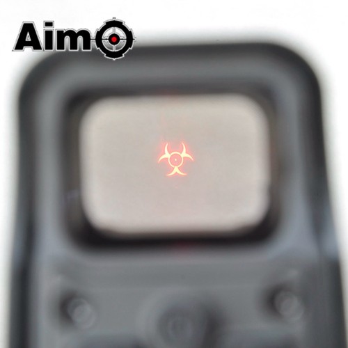 AIM-O COMPACT RED DOT REAR CONTROLS BLACK (AO5062-B)