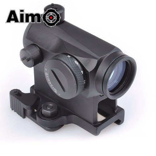 AIM-O RED DOT CON ATTACCO QD CON RIALZO NERO (AO5014-B)